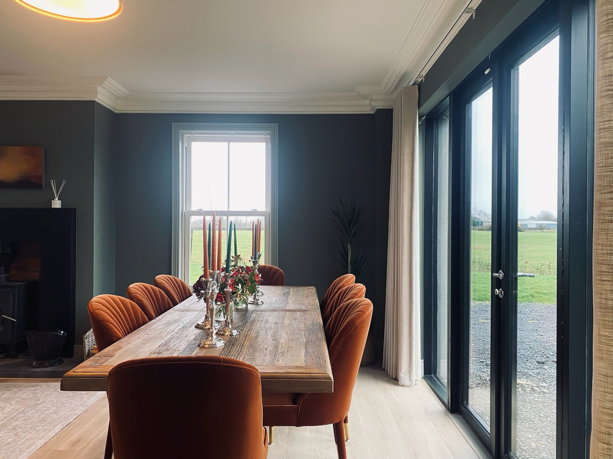 Dining table seating ten